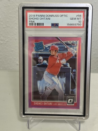 2018 Donruss Optic #56 Shohei Ohtani Batting Pink Rookie RC PSA 10 🔥
