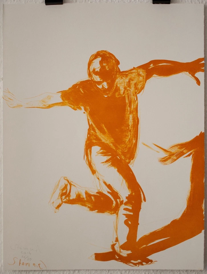 Martin Stommel Breakdancer Zeitgenössische Kunst Bonn Lithografie 2014 26/30 - Bild 2 von 2
