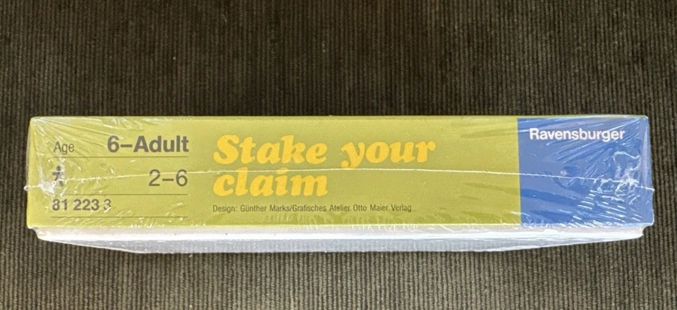 Stake Your Claim Strategy Game Ravensburger 1985 Sealed Rare! - Image 4 of 4