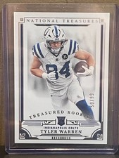 2025 Panini National Treasures Football Tyler Warren #TR-TWN /99