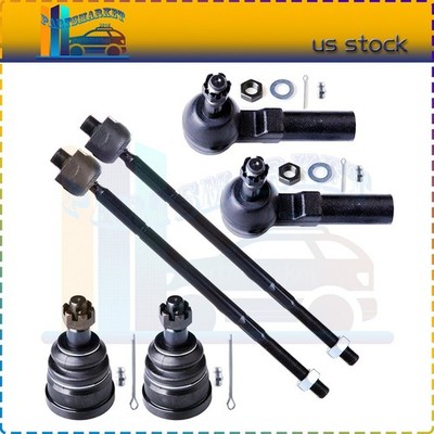 6pcs Front Lower Ball Joint Inner Outer Tie Rods Set Fits Cadillac DTS DeVille