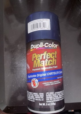 DupliColor Perfect Match Spray Paint Chrysler Patriot Blue Metallic PBT/PB7 8 oz