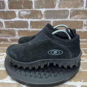 Vintage Salomon Contagrip Slip On SnowClogs Black Hiking Shoes Womens Size 6