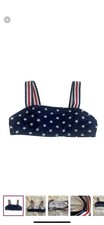 stars and stripes lightly padded women  s size medium bikini top 4th of july