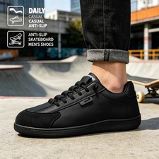 Round Wide Toe Casual Shoes Men Lightweight Comfortable Outdoor Walking Sneakers