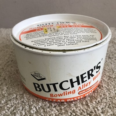 Butchers Bowling Alley Wax Clear Paste Wax White Diamond 16 oz. ~75% Full