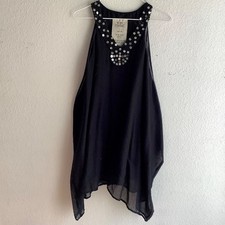 NWOT Free People ONE Mini Dress Sz Small Color Black Sequin Embellished SRP $98
