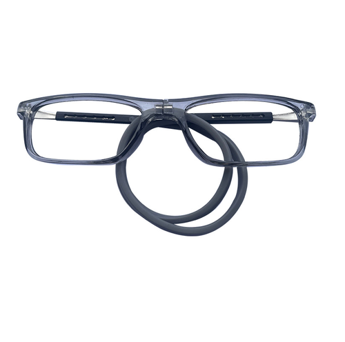 Hanging Folding Magnetic Reading Glasses Front Click Connect Neck Eyeglasses NEW - Picture 4 of 18