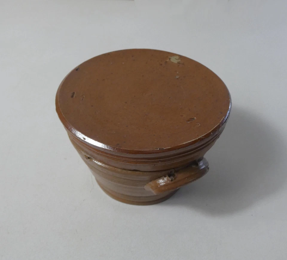 ancien saloir en grès pot à graisse conserves vintage . - Photo 2/4