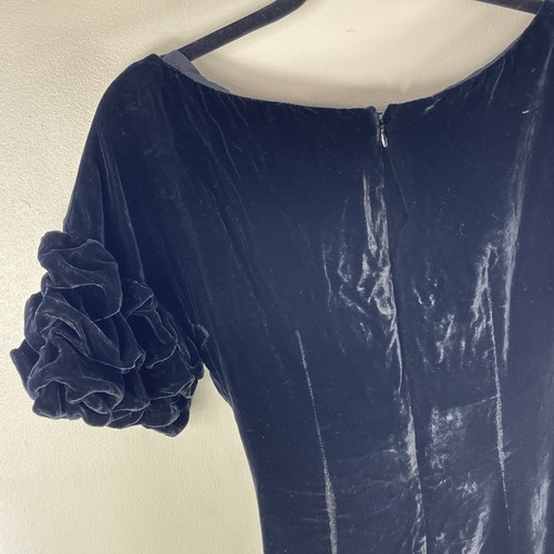 Fame And Partners Free People Caroline Velvet Wrap Dress Women 2 Black Party - Picture 15 of 19