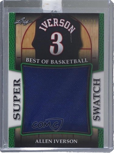 Allen Iverson auto card 2000 Fleer Impact #18 Philadelphia 76ers