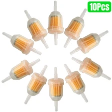 10x Universal Motor Inline Gas Oil Fuel Filter Small Engine For 1/4'' 5/16" Line