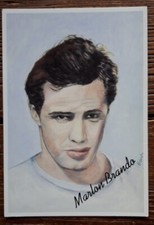 postcard - MARLON BRANDO by