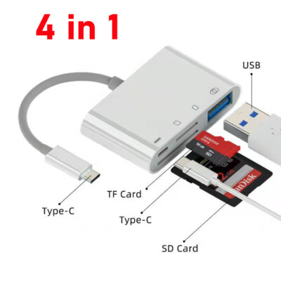 4 in 1 Hub Type C USB 3.1 to USB-C 4K HDMI USB 3.0 Adapter Cable For Macbook Pro