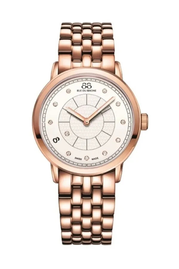 88 RUE DU RHONE WHITE DIAL ROSE GOLD-TONE WOMEN'S WATCH 87WA120009