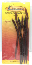 STONFO ART.86 Troller Worms Esche morbide Mis. 11,5 cm Pezzi 6 Marrone L345