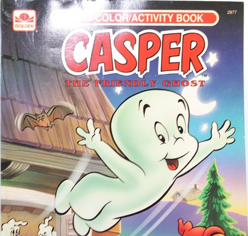 Vintage 1992 Golden #2977 Casper The Friendly Ghost Color Activity Book Set of 2 - Picture 16 of 21