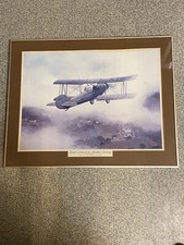 FRAMED MATTED GREAT MOMENTS IN AVIATION HISTORY PRINT  26.5 x 21 JIMMY DOOLITTLE