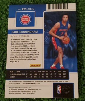 その他 cade cunningham RC patch auto Cade Cunningham 2021-22 Panini Contenders Rookie Ticket Jersey