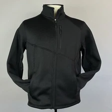 Swiss Tech Mens Jacket Coat size M (38-40) Full Zip Waffle Knit Soft Shell