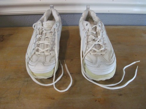 Skechers Shape Ups White Leather Toning Sneakers Womens Size 10 Shoes - Picture 6 of 11