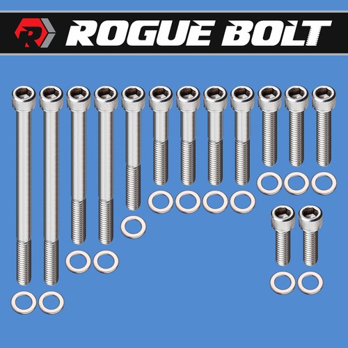SBF WATER PUMP TIMING COVER BOLTS STAINLESS KIT SMALL BLOCK FORD 289
