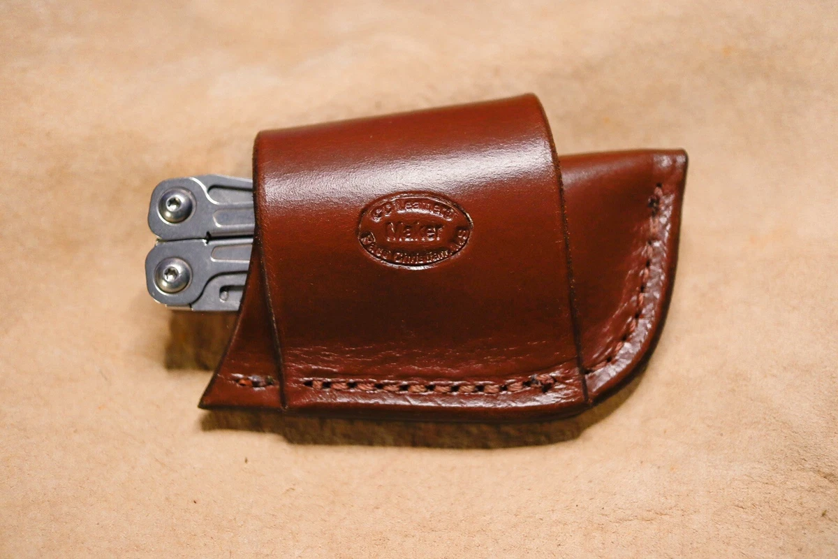 Custom Leather Crossdraw Sheath for Leatherman Wave Sidekick