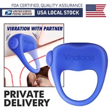 Men Penis Cock Ring Vibrator G-spot Dildo Massager Sex Toys For Women Couples