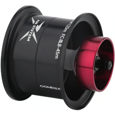 Gomexus Super Duralumin baitcasting Spule/Spool Alphas SV 21/22 SV TW black red