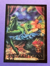 2024 Marvel Masterpieces ‘92 Platinum Enchantress #21 Lenticular Parallel Insert