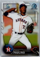 2016 Bowman Chrome 1st Bowman Refractor /499 David Paulino #BCP213 Astros