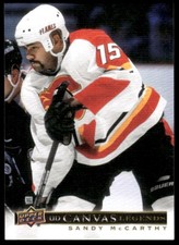 Sandy McCarthy NHL CARD 2020-21 SP Signature Edition Legends UD Canvas #C-99