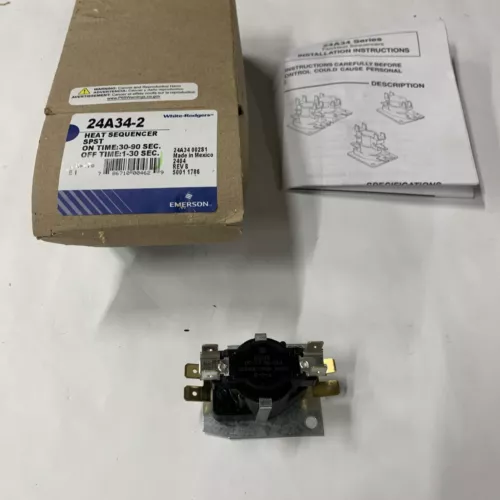 New White Rodgers Emerson 24A34-2 Fan/Heat Sequencer 
