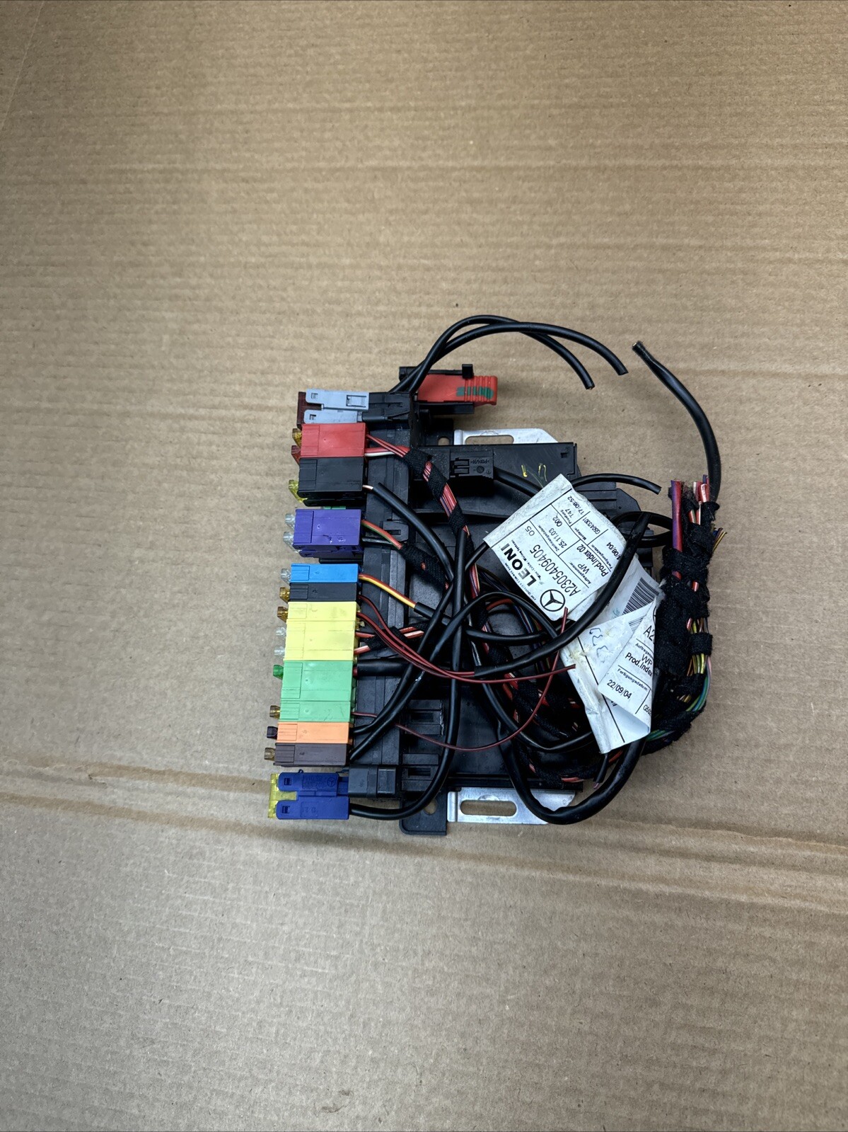 03-12 Mercedes R230 SL550 SL500 SL55 AMG Rear SAM Fuse Box Relay Module OEM #56