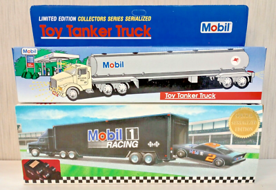 1994 MOBIL 1 RACING RACE CAR CARRIER (SERIALIZED EDITION) 1993 TOY