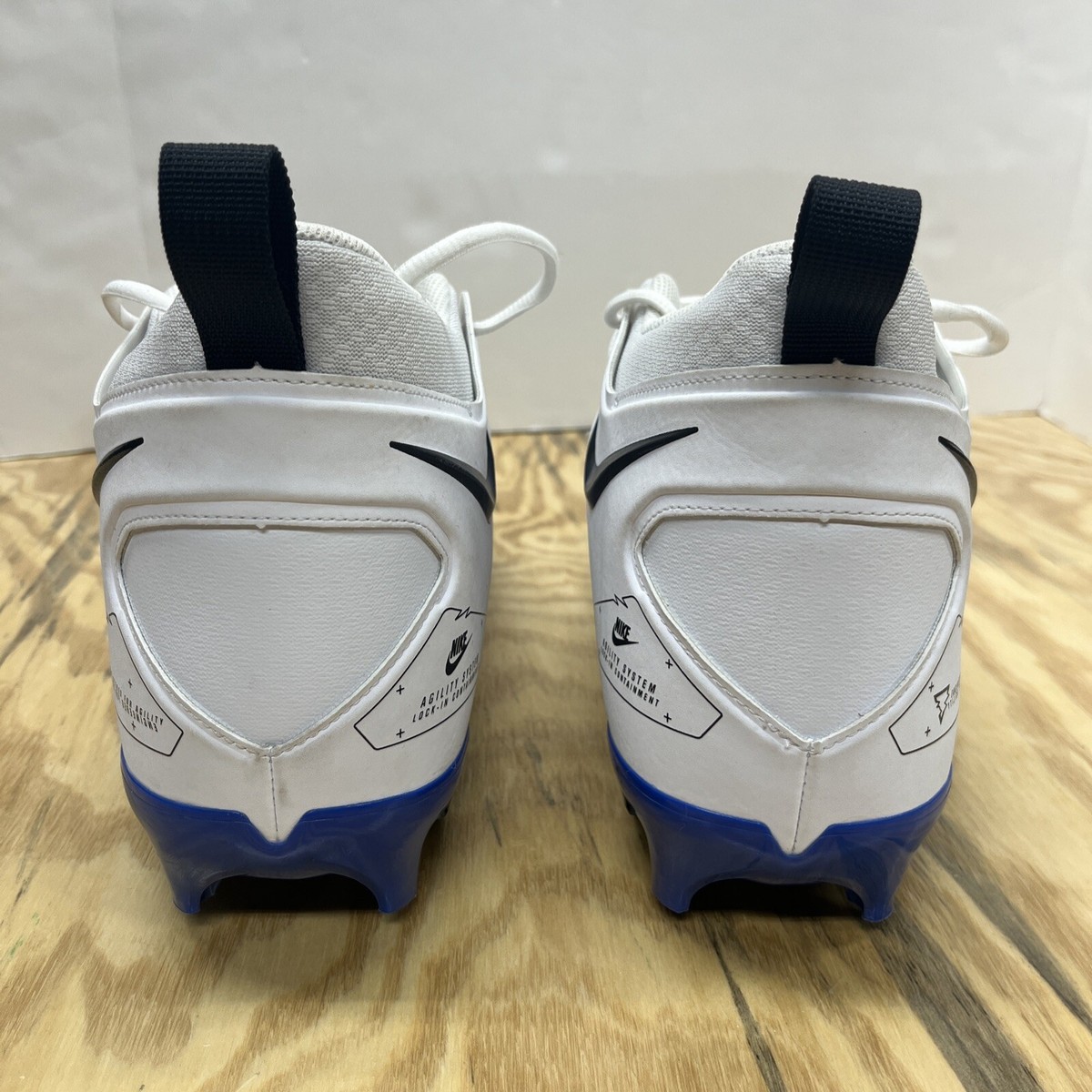 New Nike Men\'s Alpha Menace Pro 3 Mid Football Cleats Royal / White Size 17 Alpha Menace Elite 3  main image 3