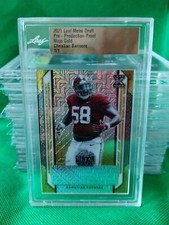 2021 Leaf Metal Draft Christian Barmore RC Gold Mojo 1/1 Slab! 💰🔥
