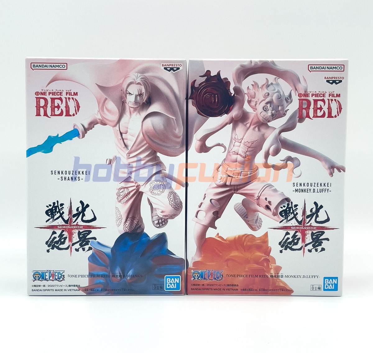 One Piece Film Red Senkouzekkei Figure Set - Shanks & Luffy 