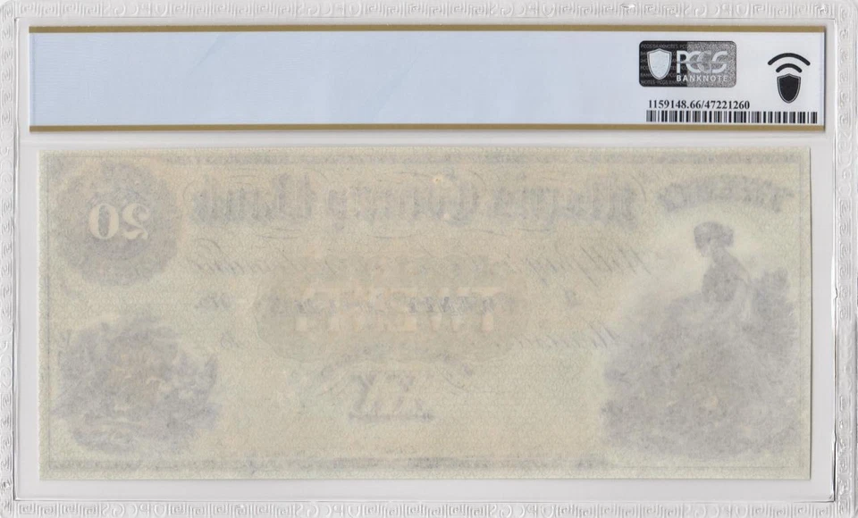 1858-60 STATE OF NEW JERSEY "MORRISTOWN" $20 **X-RARE** (( PCGS 66 PPQ )) - Image 4 of 4