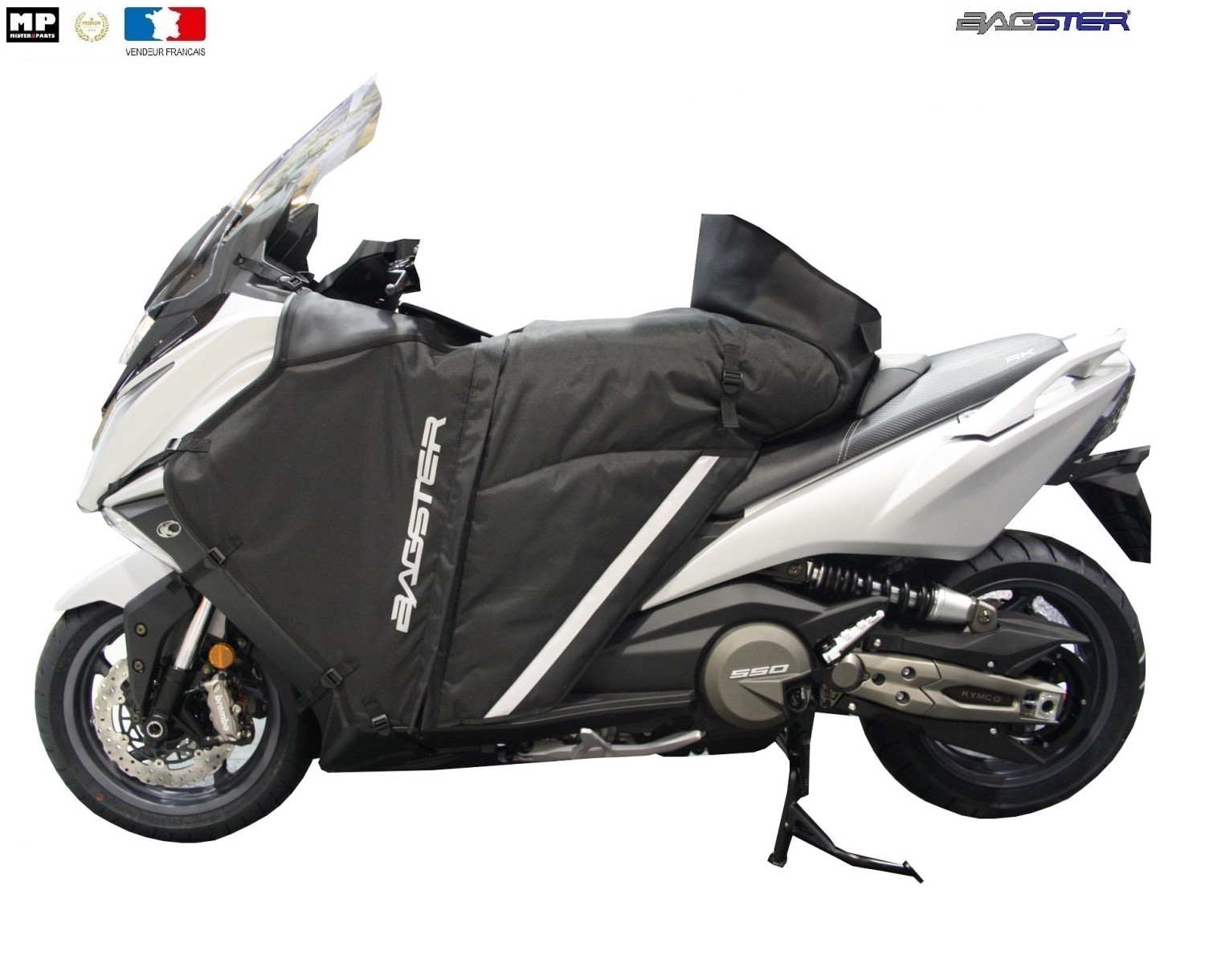 Tablier Bagster WINZIP Kymco AK 550 pour affronter la pluie en ville
