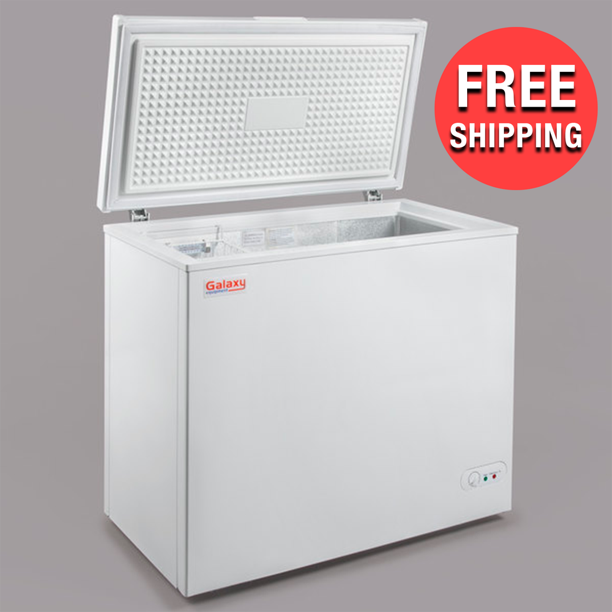 5.2 cu. ft. White Commercial Solid Swing Single Door Ice Chest