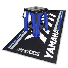 YAMAHA YZ YZF MOTOCROSS GARAGE PADDOCK MAT AND PRO RIDGE BOX STAND COMBO S-4 MAT