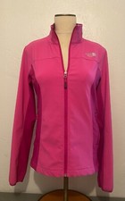 The North Face Pink Long-Sleeve Athletic Jacket with Full Zip Women's Size S