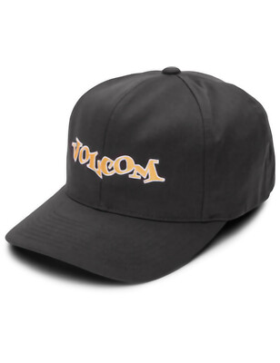 Volcom Demo Adjustable Curved Peak Cap in Rinsed Black für Herren