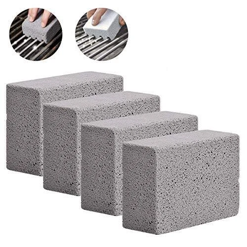 Grill stone cleaning outlet block