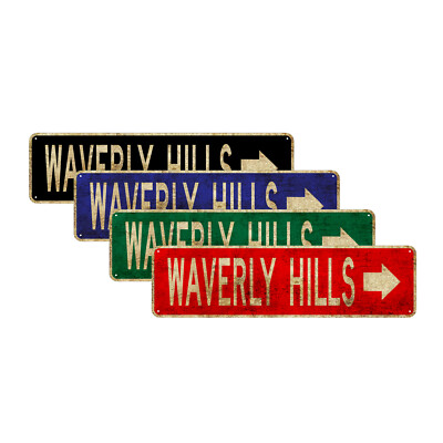 Waverly Hills Right Arrow Vintage Sign| Sanatorium Street Décor Aluminum Sign