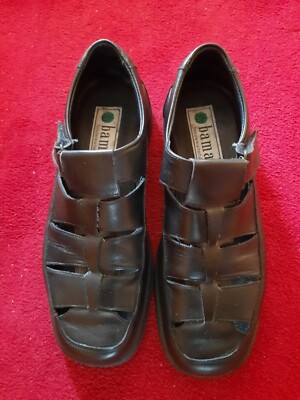 *BAMA*Herren-Halbschuhe*schwarz*Echtleder*Gr.41*gebraucht*