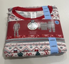 Member  s Mark Men  s White Christmas Pajama Set Large