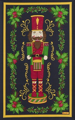 Beauvillé, Casse-Noisette (Nutcracker) Christmas Kitchen / Tea Towel, New