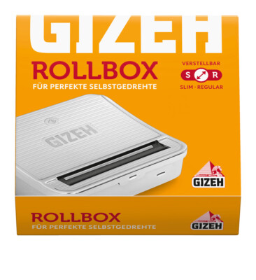 5x Gizeh Rollbox Drehmaschine für Zigaretten Slim und Regular Rolling Machine
